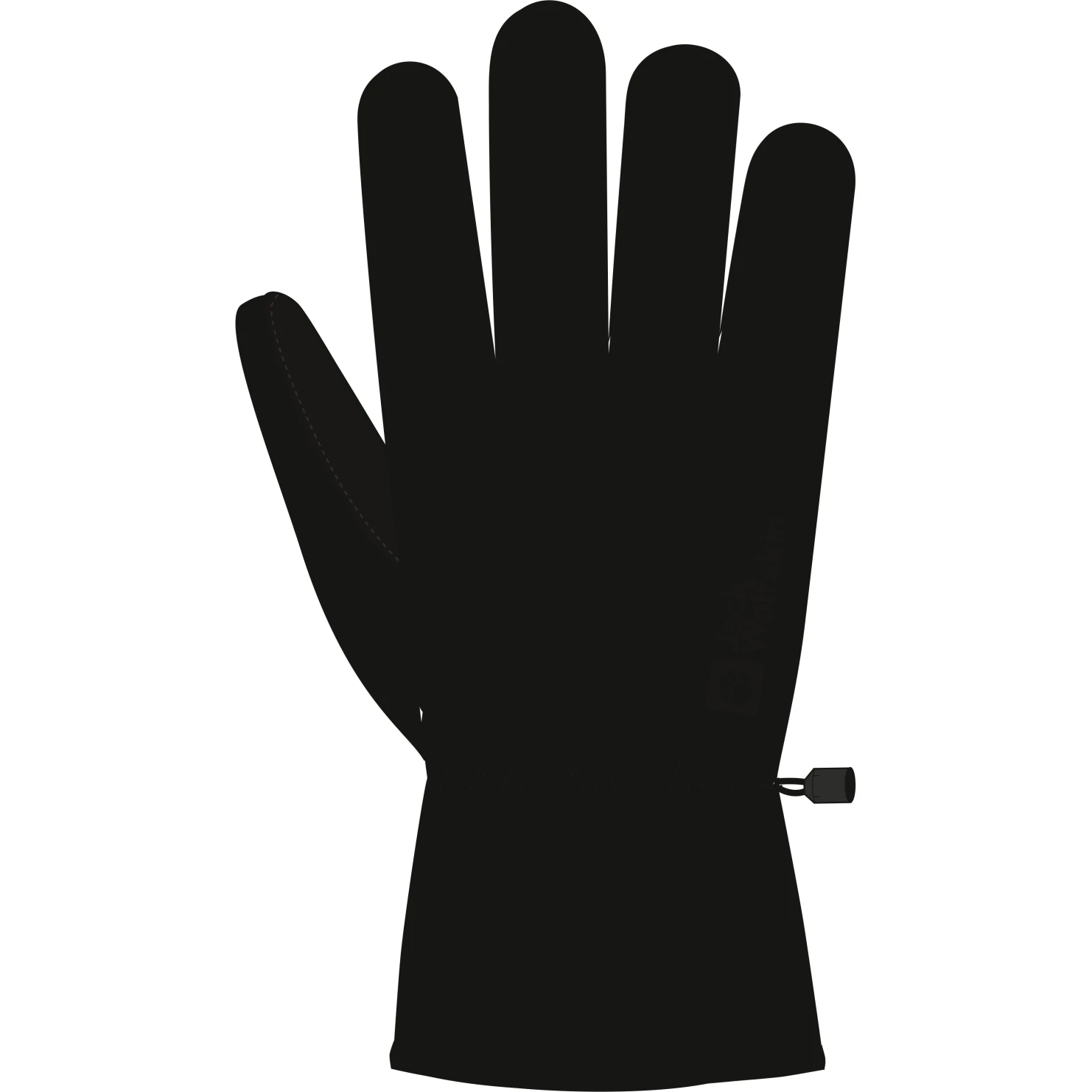 Jack Wolfskin Easy Entry Kinder Handschoenen - Zwart 4 Jack Wolfskin Easy Entry Kinder Handschoenen - Zwart - Afbeelding 2
