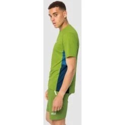 Jack Wolfskin Narrows Heren T-Shirt 1807351 - Spring Lime -Winkel Voor Buitensportartikelen jack wolfskin narrows t m 2 1020917