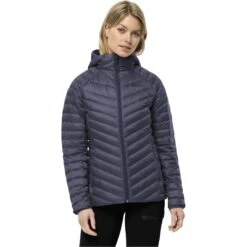 Jack Wolfskin Passamani Donzen Jack Met Capuchon - Dolphin