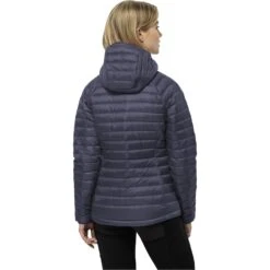 Jack Wolfskin Passamani Donzen Jack Met Capuchon - Dolphin -Winkel Voor Buitensportartikelen jack wolfskin passamani womens down hoody dolphin 2 1523287