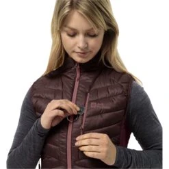Jack Wolfskin Routeburn Pro Ins Dames Vest - Dark Maroon -Winkel Voor Buitensportartikelen jack wolfskin routeburn pro ins womens vest dark maroon 5 1525172