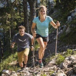 Komperdell Ridgehiker Cork PL Compact Trekkingstokken (Paar) - Sand/zilver -Winkel Voor Buitensportartikelen komperdell rigdehiker cork powerlock compact 2 1113814