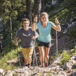 Komperdell Ridgehiker Cork PL Compact Trekkingstokken (Paar) - Sand/zilver -Winkel Voor Buitensportartikelen komperdell rigdehiker cork powerlock compact 4 1113816