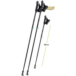 Komperdell Sarma Powerlock Nordic Walking Stokken (Paar) - Zwart