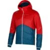 La Sportiva Alpine Guide Primaloft Jas Met Capuchon - Poppy/Storm Blue