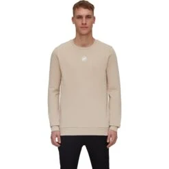 Mammut Core Original Crew Neck Midlayer Heren - Savannah