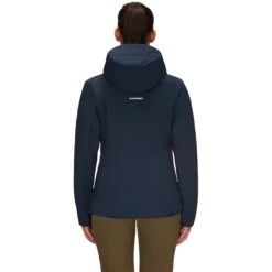 Mammut Rime Flex Geïsoleerde Jas Met Capuchon Dames - Marine-black -Winkel Voor Buitensportartikelen mammut rime insulated flex hooded jacket women marine black 3 1484714