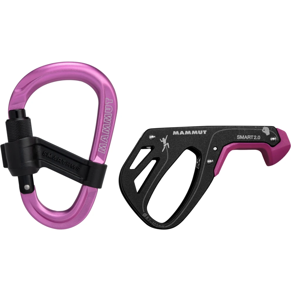 Mammut Smart 2.0 Belay Package Device + Smart HMS Carabiner - Pink 3 Mammut Smart 2.0 Belay Package Device + Smart HMS Carabiner - Pink