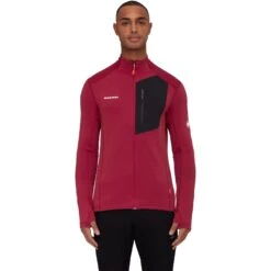 Mammut Taiss Light Midlayer Jas Heren - Blood Red-black