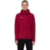 Mammut Ultimate Comfort Softshell Jas Met Capuchon Dames - Blood Red -Winkel Voor Buitensportartikelen mammut ultimate comfort softshell hooded jacket women blood red 1 1485765