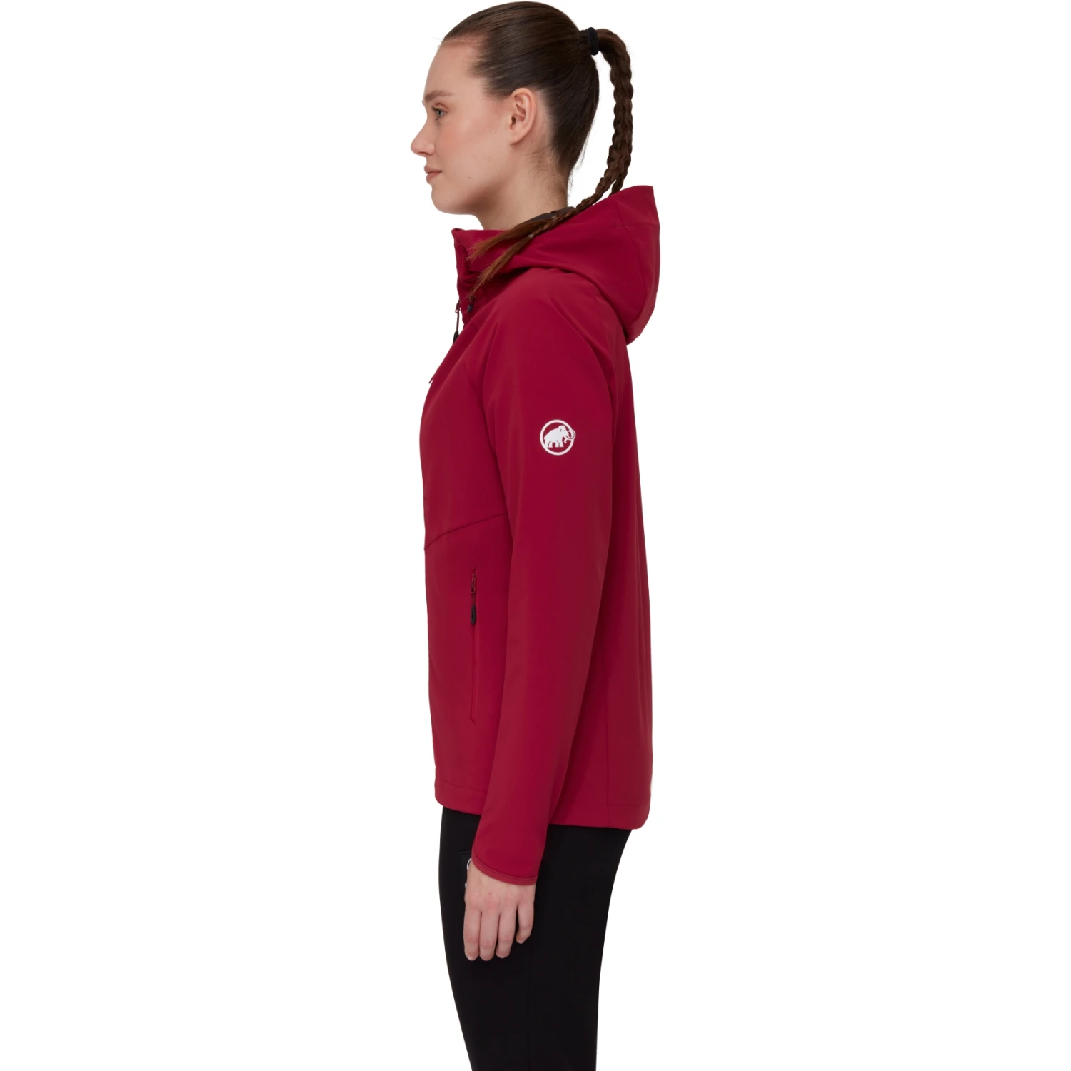 Mammut Ultimate Comfort Softshell Jas Met Capuchon Dames - Blood Red 4 Mammut Ultimate Comfort Softshell Jas Met Capuchon Dames - Blood Red - Afbeelding 2