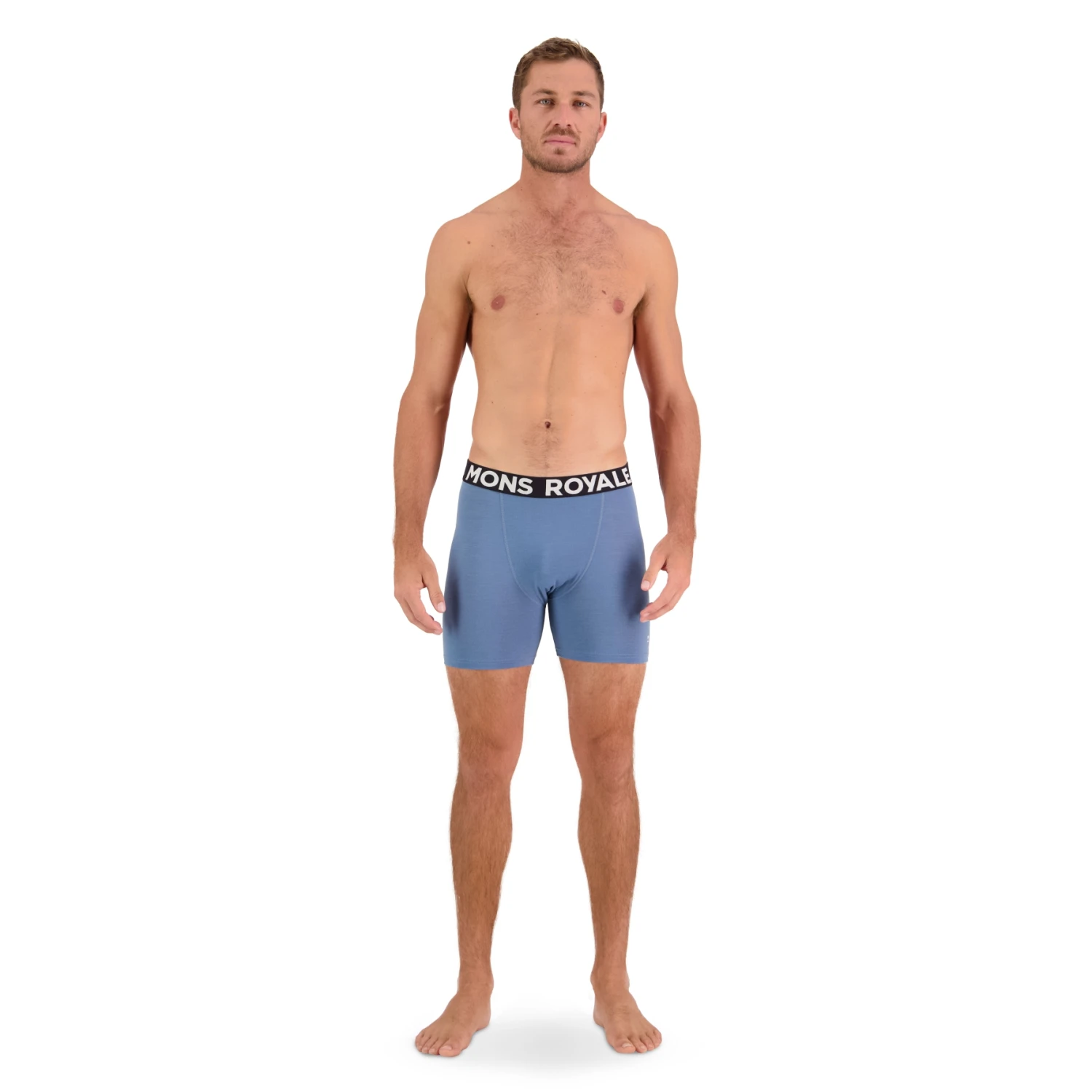 Mons Royale Hold 'em Boxershort - Blue Slate 7 Mons Royale Hold 'em Boxershort - Blue Slate - Afbeelding 5