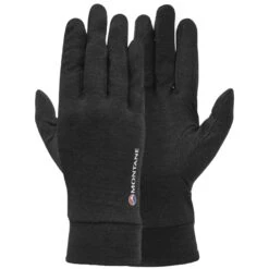 Montane Dart Lichtgewicht Binnenhandschoenen - Zwart -Winkel Voor Buitensportartikelen montane dart liner gloves black 1 1243150