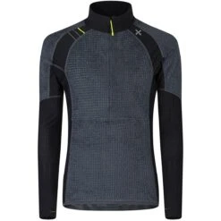 Montura Alpha Map Shirt Met Lange Mouwen - Gunmetal Grey/neon Geel 9370F