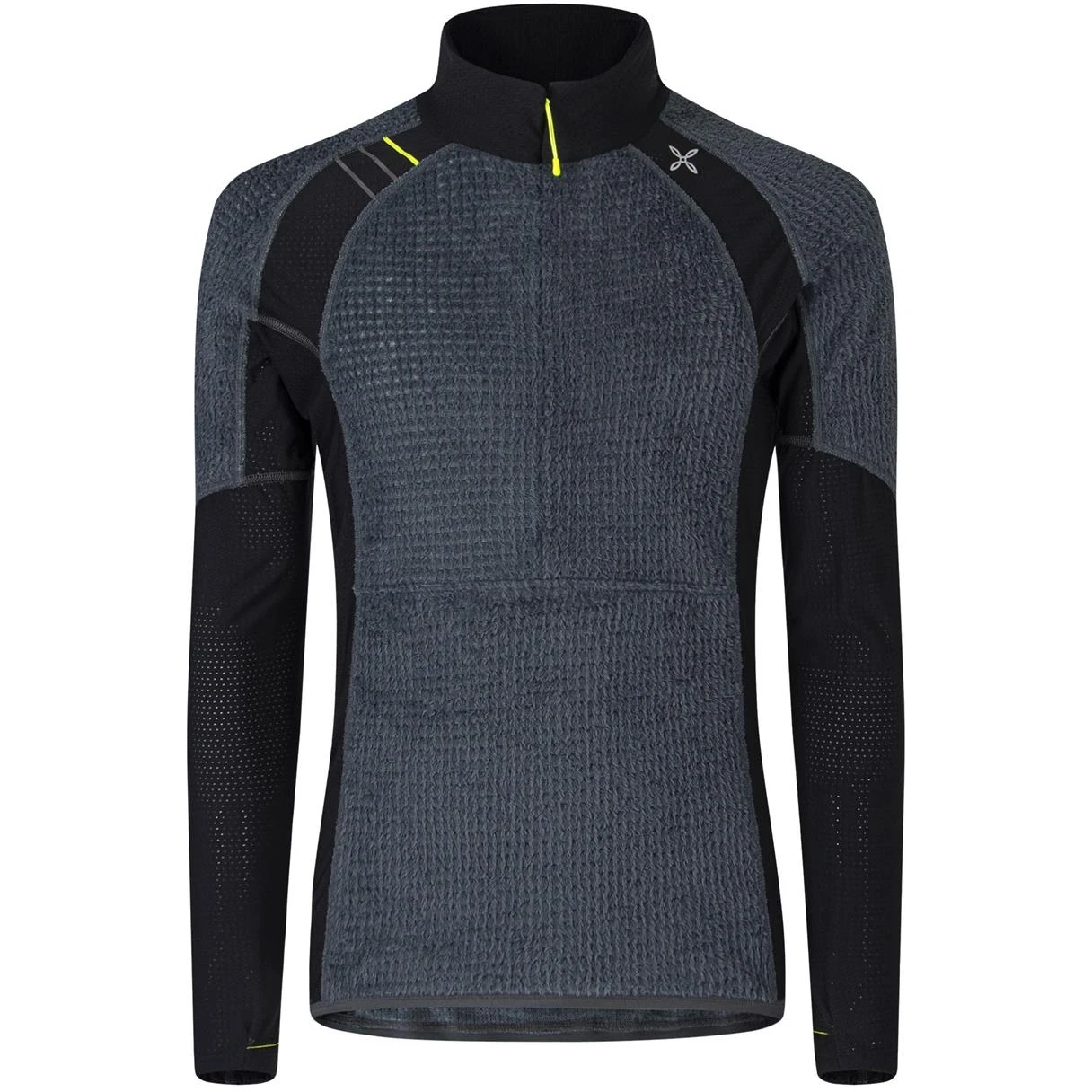 Montura Alpha Map Shirt Met Lange Mouwen - Gunmetal Grey/neon Geel 9370F 3 Montura Alpha Map Shirt Met Lange Mouwen - Gunmetal Grey/neon Geel 9370F