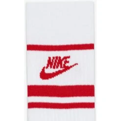 Nike Sportswear Everyday Essential Crew Sokken (3 Paar) - White/university Red/university Red DX5089-102 -Winkel Voor Buitensportartikelen nike sportswear everyday essential crew sock 3 pairs white university red university red dx5089 102 2 1249759