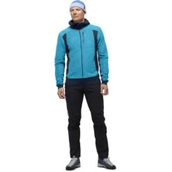 Norrona Falketind Alpha120 Zip Hood Jas Heren - Hawaiian Surf/Indigo Night -Winkel Voor Buitensportartikelen norrona falketind alpha120 zip hood men hawaiian surf indigo night 3 1025017