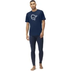 Norrona PureUll Hemd Met Korte Mouwen Heren - Indigo Night -Winkel Voor Buitensportartikelen norrona pureull t shirt men indigo night 3 1257782