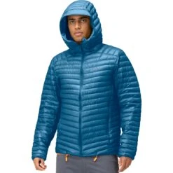 Norrona Trollveggen Superlight Down850 Hood Donsjas Heren - Mykonos Blue