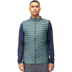 Norrona Trollveggen Superlight Down850 Donzen Bodywarmer Heren - North Atlantic/Sulphur Spring