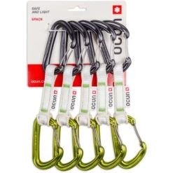 Ocun OcĂșn Hawk QD Wire Bio-DYN-Ring 15 Mm Quickdraw Set - 10 Cm - Pack Of 5 - Groen