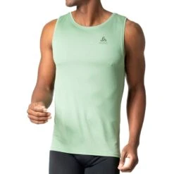 Odlo Active F-Dry Light Hemd Zonder Mouwen Heren - Loden Frost -Winkel Voor Buitensportartikelen odlo mens active f dry light eco tank top loden frost 1408837
