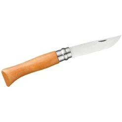 Opinel Carbon Zakmes No 08 Met Etui - Beuk -Winkel Voor Buitensportartikelen opinel carbon pocket knife no 08 with case 2 1504077