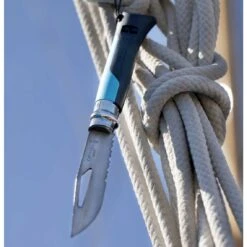 Opinel Mes No 08 Outdoor - Roestfvrij - Blue/grey -Winkel Voor Buitensportartikelen opinel knife no 08 outdoor stainless blue grey 1 1504106