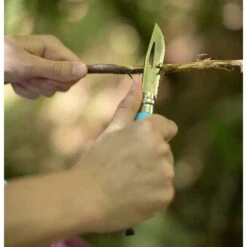 Opinel Mes No 08 Outdoor - Roestfvrij - Blue/grey -Winkel Voor Buitensportartikelen opinel knife no 08 outdoor stainless blue grey 2 1504109