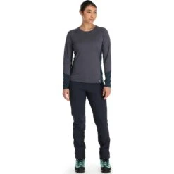 Rab Syncrino Base Dames Shirt Met Lange Mouwen - Graphene -Winkel Voor Buitensportartikelen rab syncrino base women s longsleeve tee graphene 1 1277868