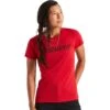 Specialized Wordmark T-Shirt Women - Flo Red -Winkel Voor Buitensportartikelen specialized apparel wordmark t shirt women flo red 3 1210432