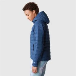 The North Face Belleview Stretch Donsjas Dames - Shady Blue -Winkel Voor Buitensportartikelen the north face womens belleview stretch down hoodie shady blue 6 1295421