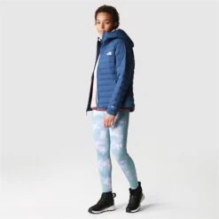 The North Face Belleview Stretch Donsjas Dames - Shady Blue -Winkel Voor Buitensportartikelen the north face womens belleview stretch down hoodie shady blue 8 1295424