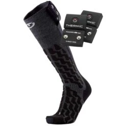 Therm-ic Powersock Set - Heat Fusion Uni Heatable Socks + Battery S-Pack 1200 ND - Black