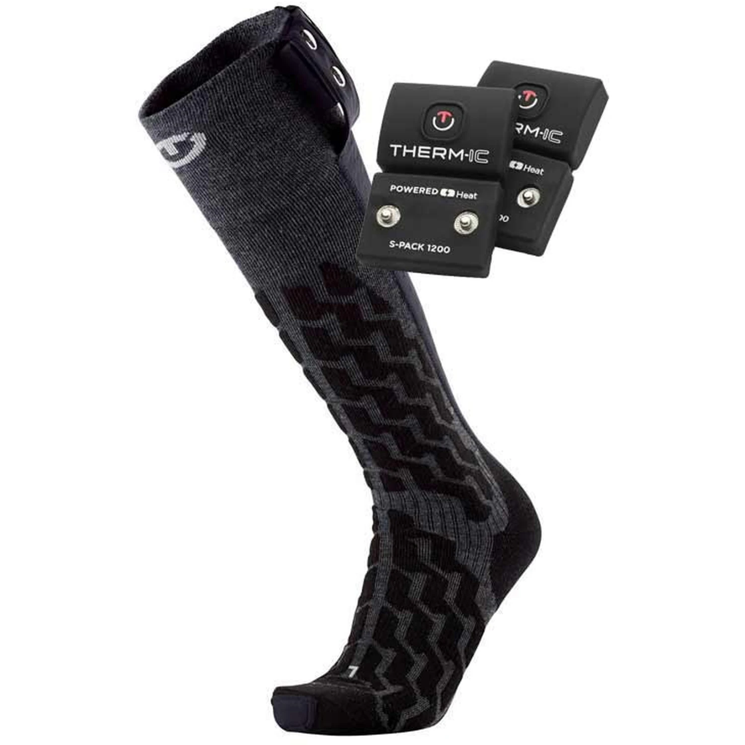 Therm-ic Powersock Set - Heat Fusion Uni Heatable Socks + Battery S-Pack 1200 ND - Black 3 Therm-ic Powersock Set - Heat Fusion Uni Heatable Socks + Battery S-Pack 1200 ND - Black