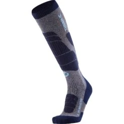 Therm-ic Ski Merino Reflector Men Socks - Blue/Gold