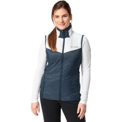 Vaude Sesvenna Dames Vest IV - Dark Sea/white