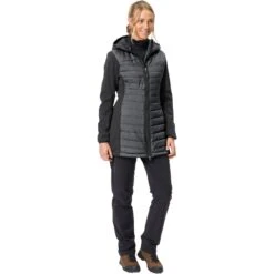 Vaude Skomer Hybride Parka Dames - Black -Winkel Voor Buitensportartikelen vaude womens skomer hybrid parka black 1 1292344